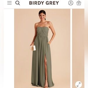 Green Birdy Grey dress